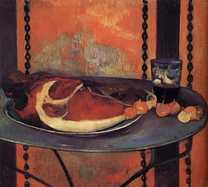 There is still life ham, Paul Gauguin